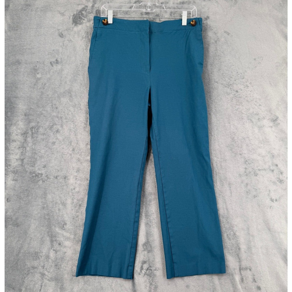 Ann Taylor Pants Womens Size 10 Straight Leg Stretch Trouser Office Career Blue